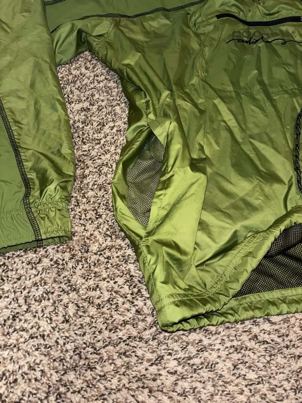 Adidas Originals R.Y.V. Blocked 2.0 Windbreaker Jacket Olive Green Mens Pullover